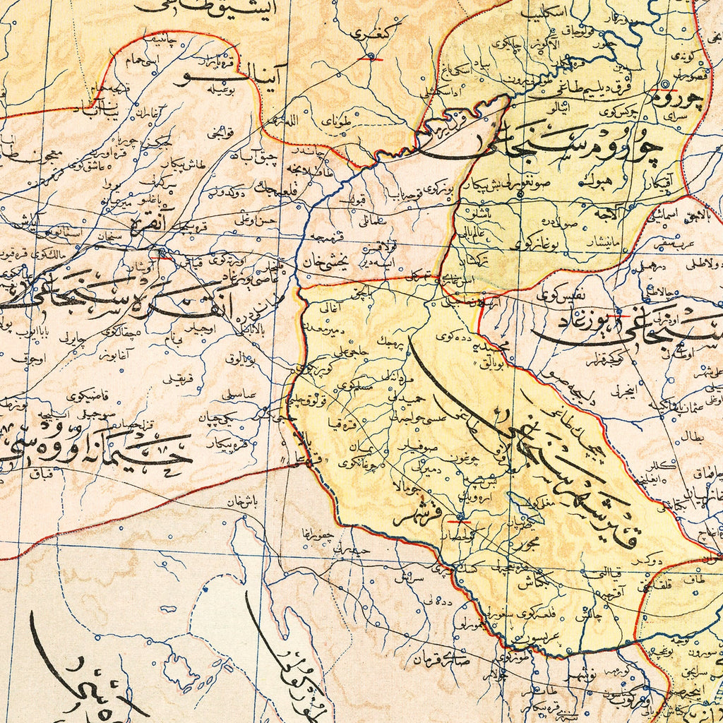 Vintage Map of Ankara, Turkey 1909