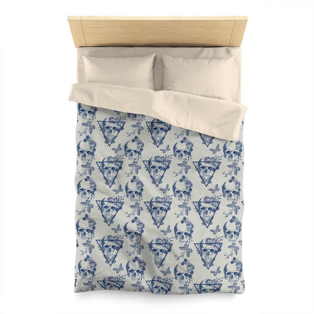 "Memento Mori" Microfiber Duvet Cover