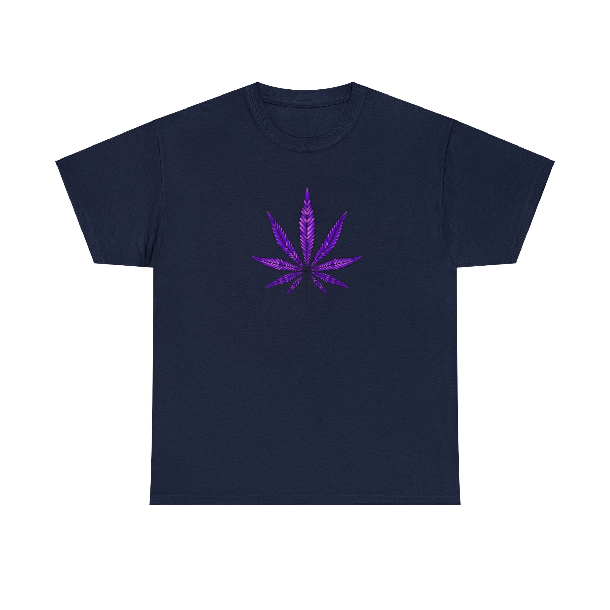 Purple Cannabis Leaf Tee