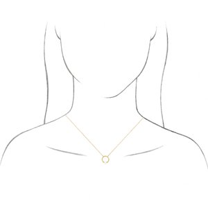 Pearl Circle Necklace or Center