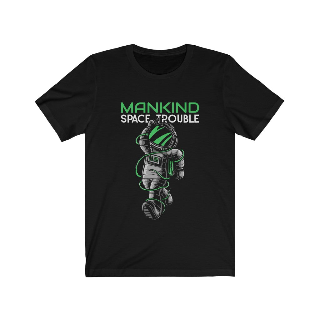 Mens Man Kind Space Theme Short Sleeve T-Shirt