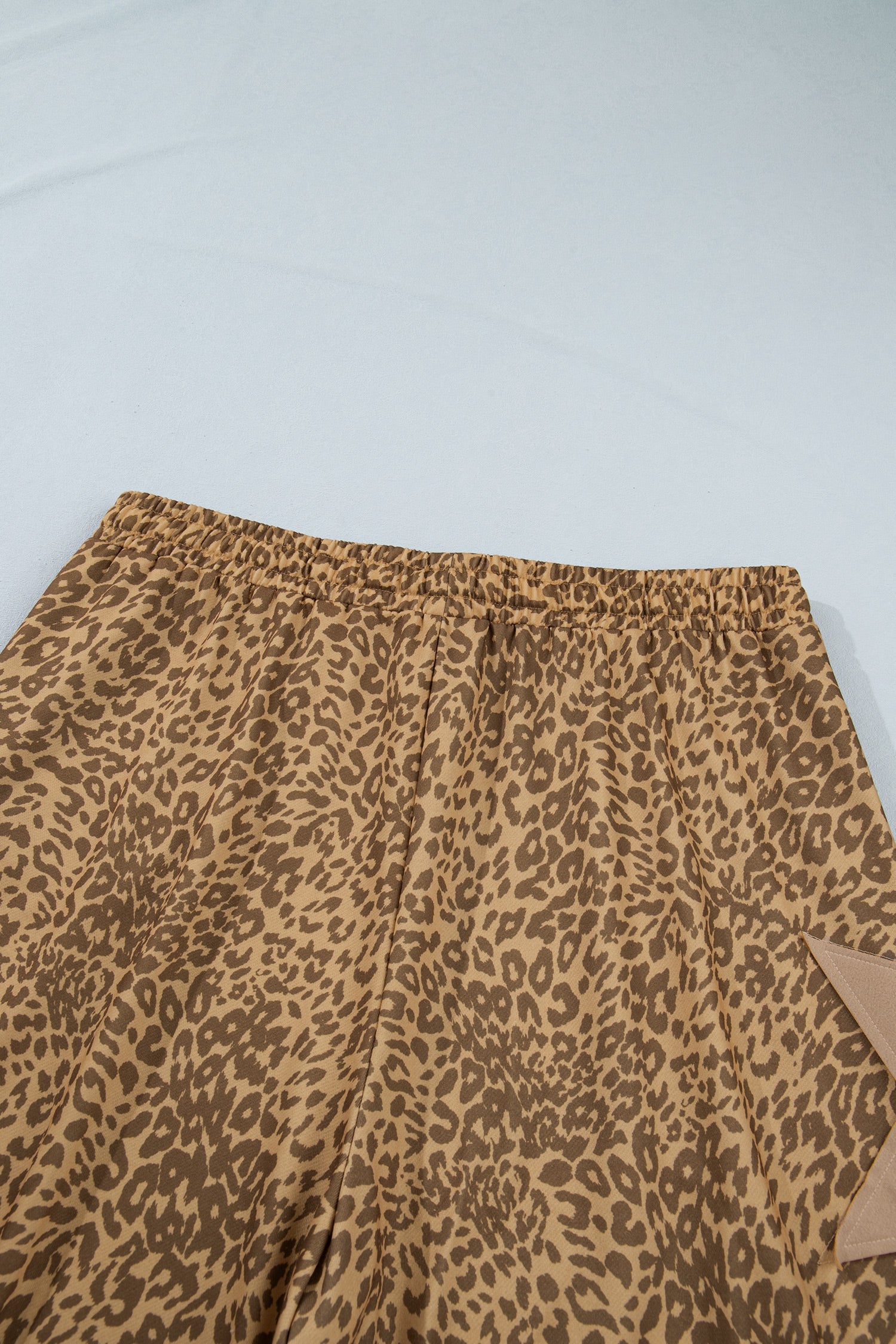 Plus Size Leopard Star Patch Jogger Pants