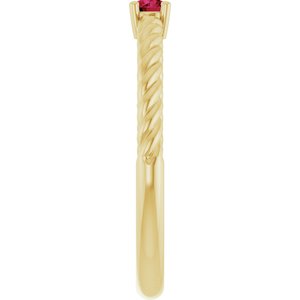 Rope Solitaire Ring