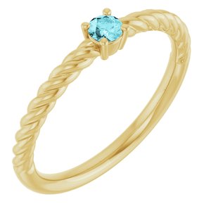Rope Solitaire Ring