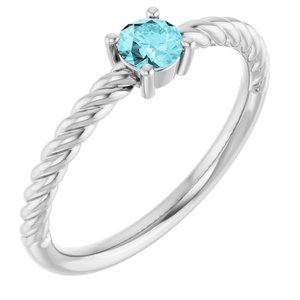 Rope Solitaire Ring