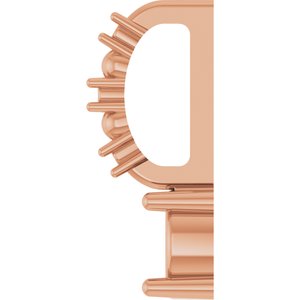 10K Rose Gold 4 mm Round Charm/Pendant Mounting – image 6
