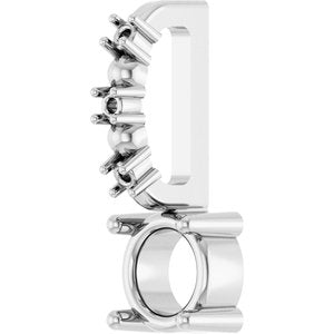 Platinum 4 mm Round Charm/Pendant Mounting – image 4