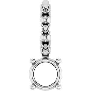 Continuum Sterling Silver 4 mm Round Charm/Pendant Mounting – image 2