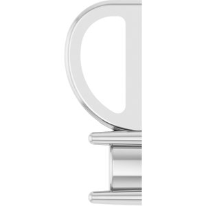 18K Palladium White Gold 4 mm Round Solitaire Charm/Pendant Mounting – image 6