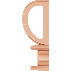 10K Rose Gold 4 mm Round Solitaire Charm/Pendant Mounting – image 6