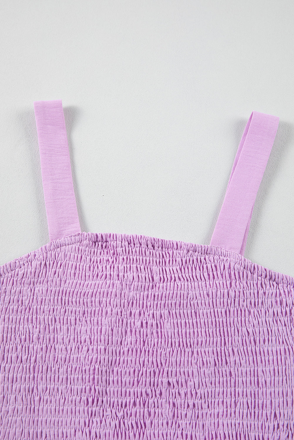Smocked Sleeveless Romper w/ Pockets