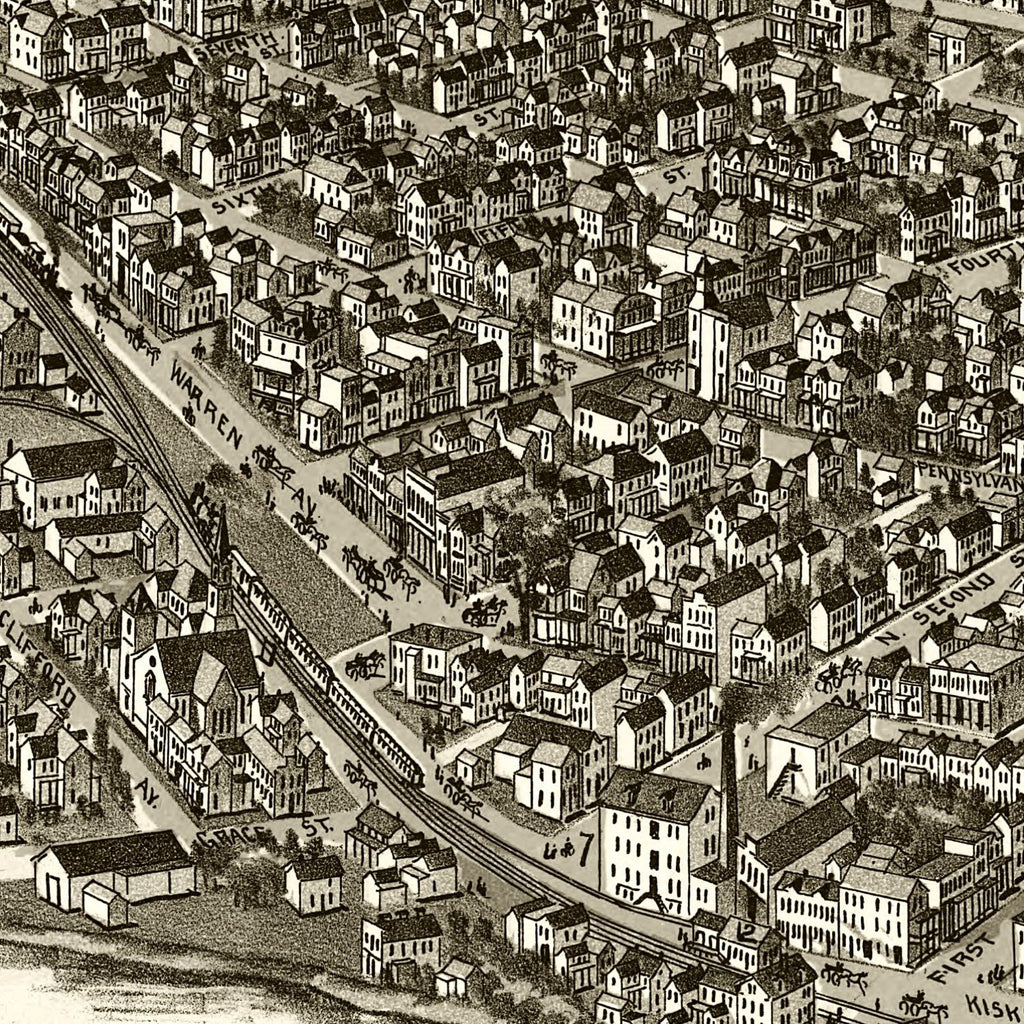 Vintage Map of Apollo, Pennsylvania 1896