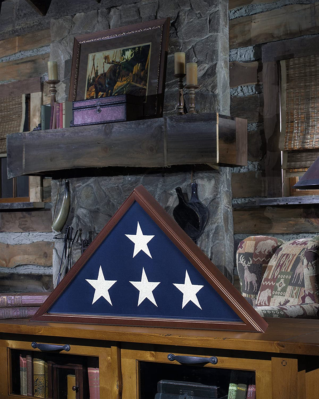 Memorial Flag Case - Burial Flag Box, Military Flag Case