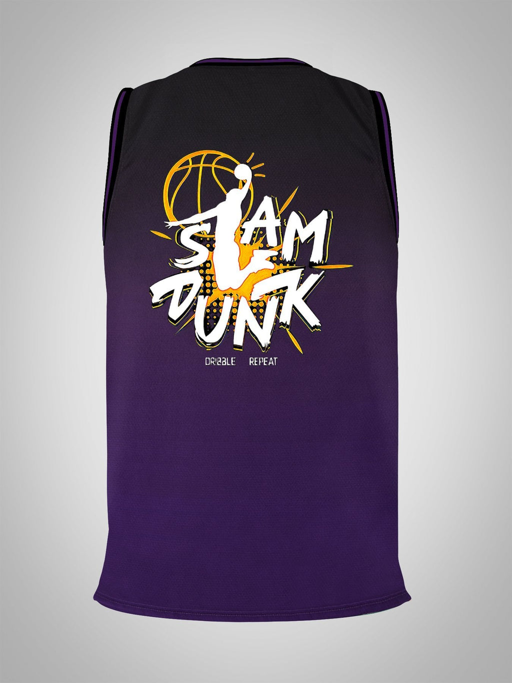 Slam Dunk Adult Purple Basketball Jersey | Ships From USA