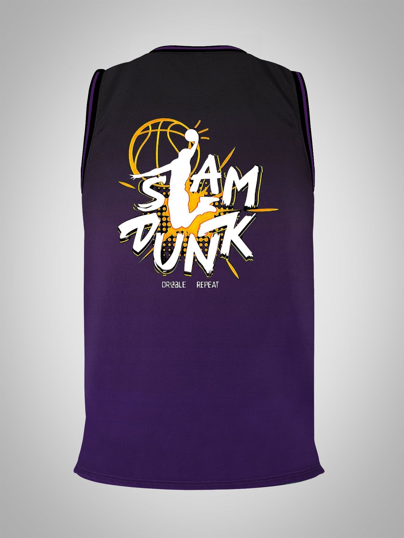 Slam Dunk Adult Purple Basketball Jersey | Ships From USA