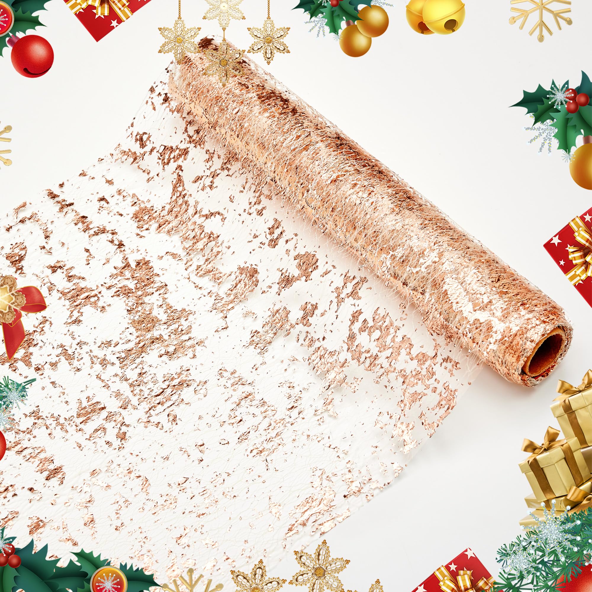Sequin Glitter Table Runner, 2PCS, 9FT, Gold