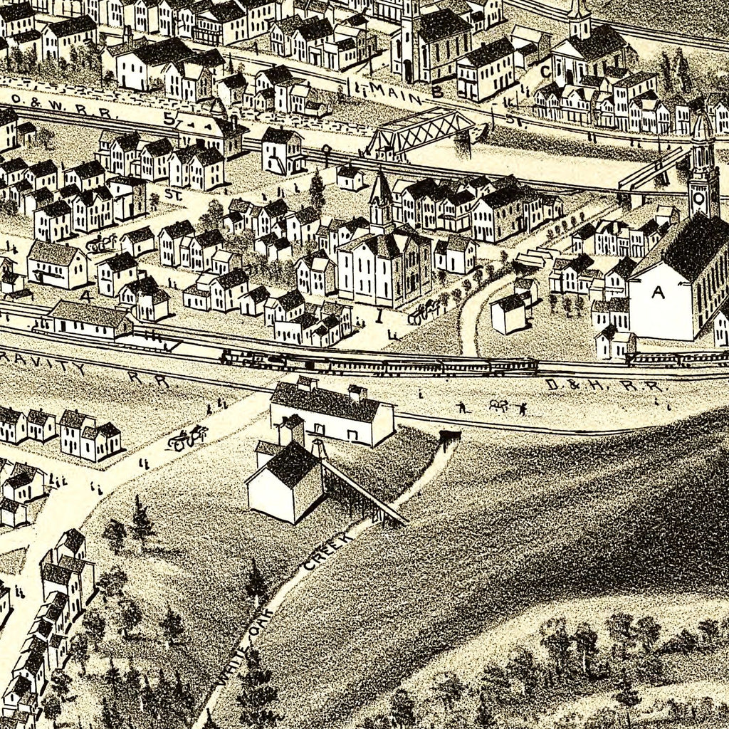 Vintage Map of Archbald, Pennsylvania 1892