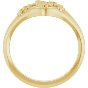 Floral Signet Ring