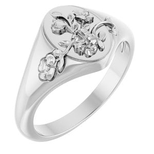 Floral Signet Ring