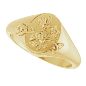 Floral Signet Ring