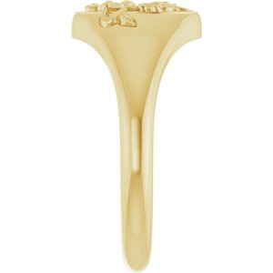 Floral Signet Ring