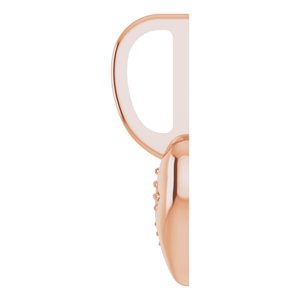 14K Rose Gold Accented Heart Charm/Pendant Mounting – image 6