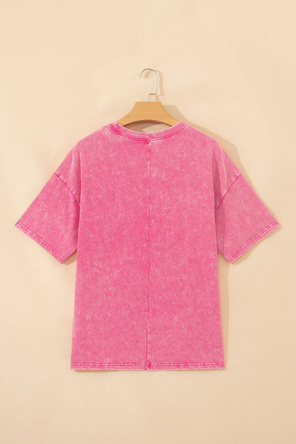 Solid Mineral Wash Short Sleeve Oversized Tee