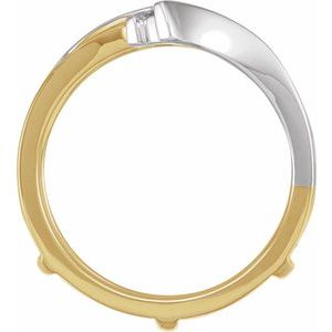14K White/Yellow 1/4 CTW Natural Diamond Ring Guard