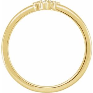 Rose-Cut Stackable Ring