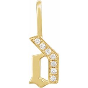 Gothic Initial Charm/Pendant