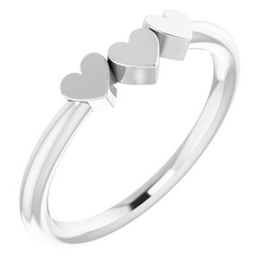 Family Engravable Heart Ring