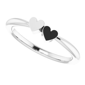 Family Engravable Heart Ring