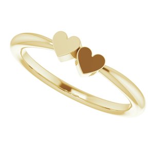 Family Engravable Heart Ring