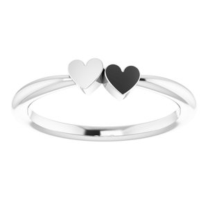 Family Engravable Heart Ring