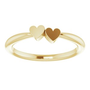 Family Engravable Heart Ring