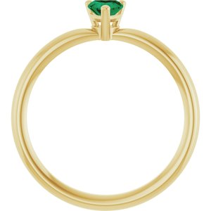 Heart Solitaire Ring