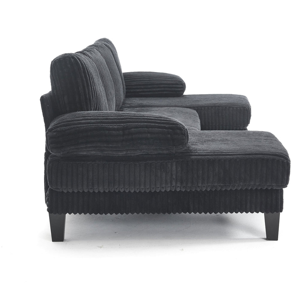 [VIDEO provided][New]U-Shaped Couch with Oversized Seat,4-Seat Sofa  with Double Chaise,Comfortable and spacious indoor furniture for Living Room,Apartment