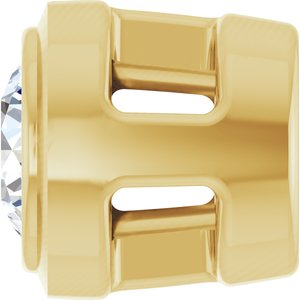14K Yellow .06 CT Lab-Grown Diamond Slide Pendant