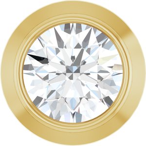 14K Yellow Gold .06 CT Natural Diamond Slide Pendant