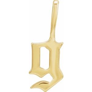Gothic Initial Charm/Pendant