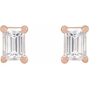 14K Rose Gold 1/6 CTW Lab-Grown Diamond Stud Earrings – image 2