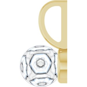 14K Yellow Gold Charm/Pendant Mounting for 6-6.5 mm Pearl – image 5