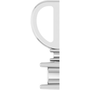 Continuum Sterling Silver 4 mm Round Accented Charm/Charm/Pendant Mounting – image 6