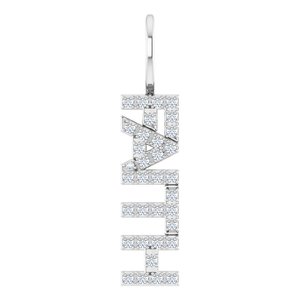 Sterling Silver "Faith" Charm/Pendant Mounting