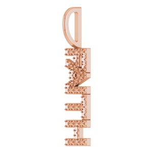 10K Rose Gold "Faith" Charm/Pendant Mounting – image 4