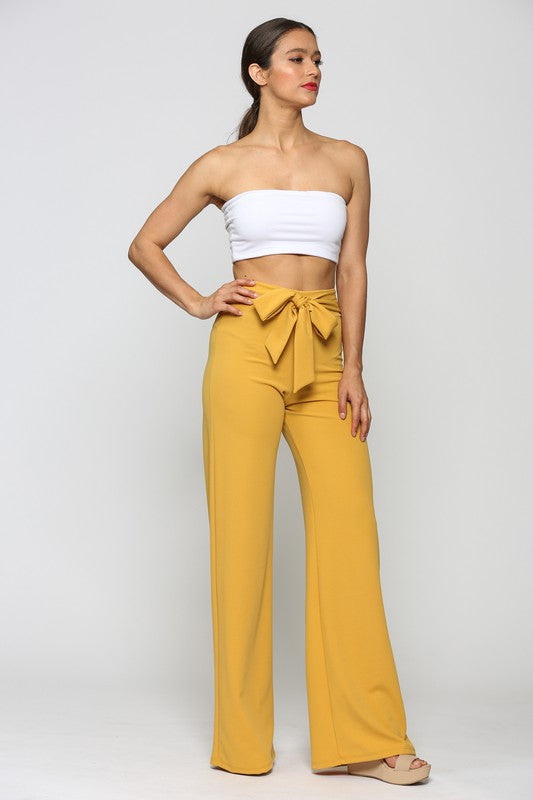 Tie front pants