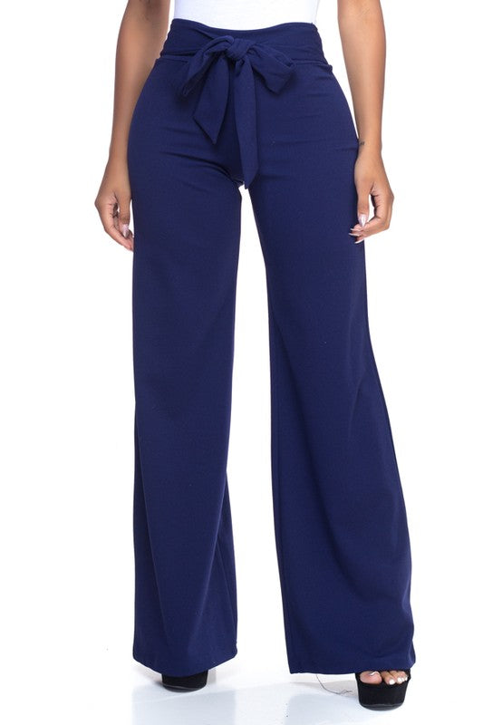 Tie front pants