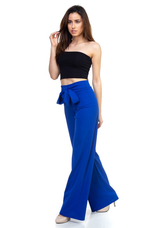 Tie front pants