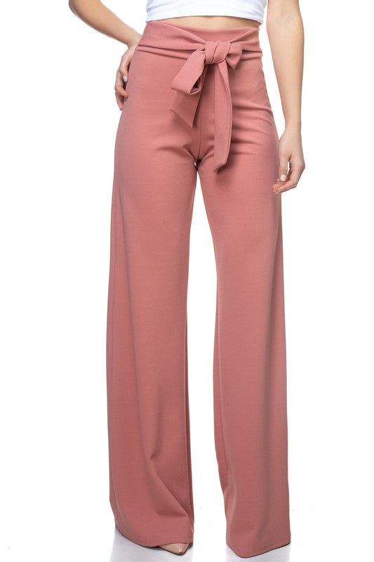 Tie front pants