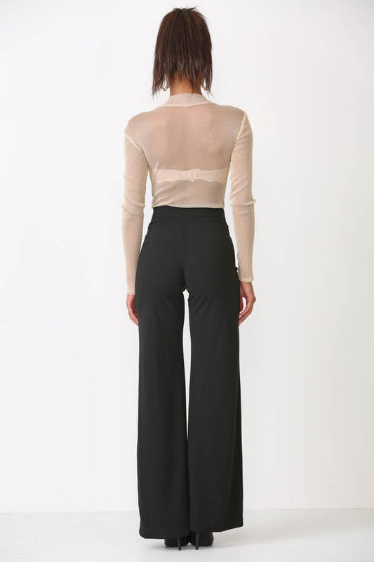 Tie front pants